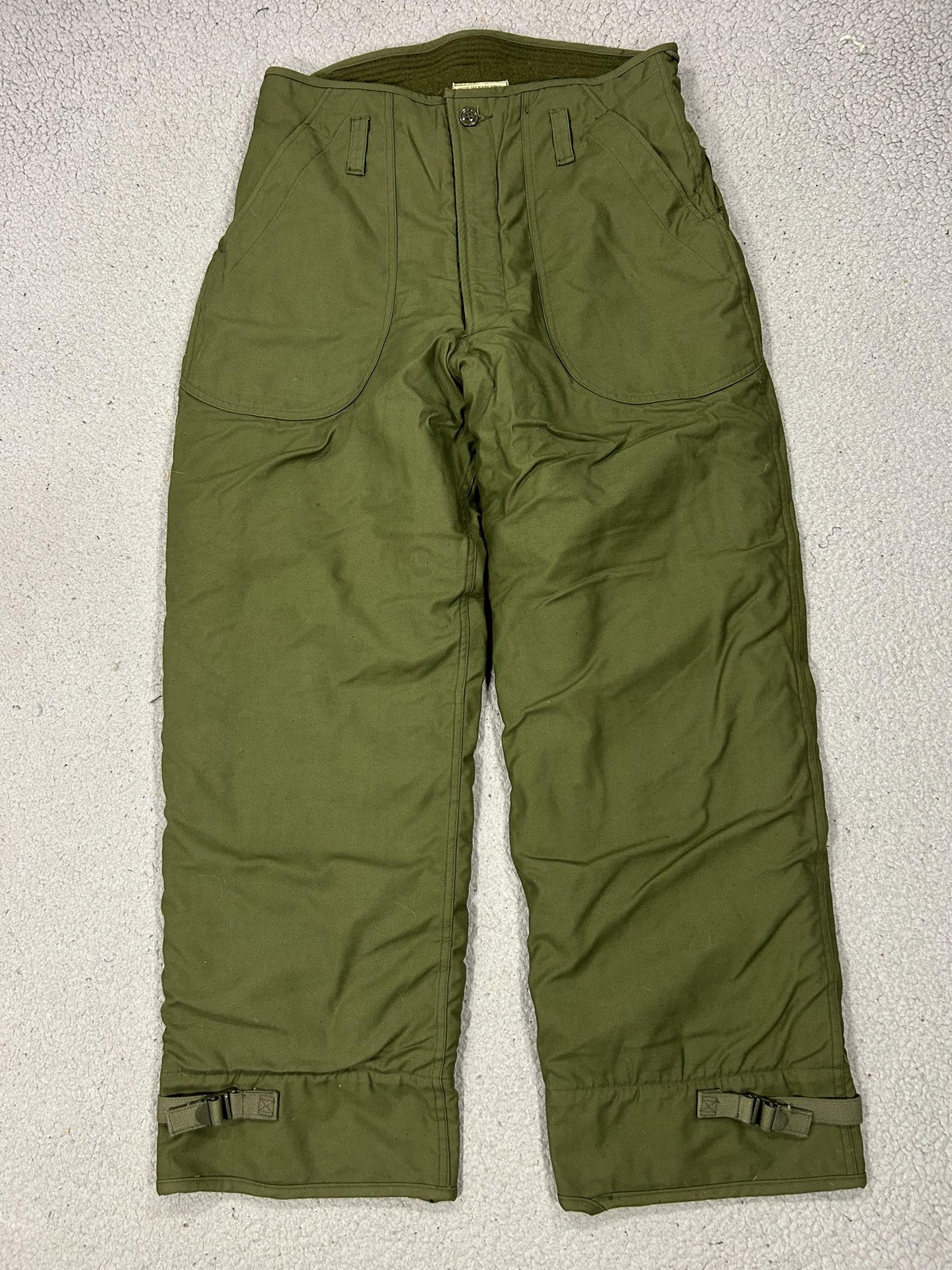 Vintage Alamo MFG Co Pants Mens 34 Green Cold Weather Army Trousers Permeable