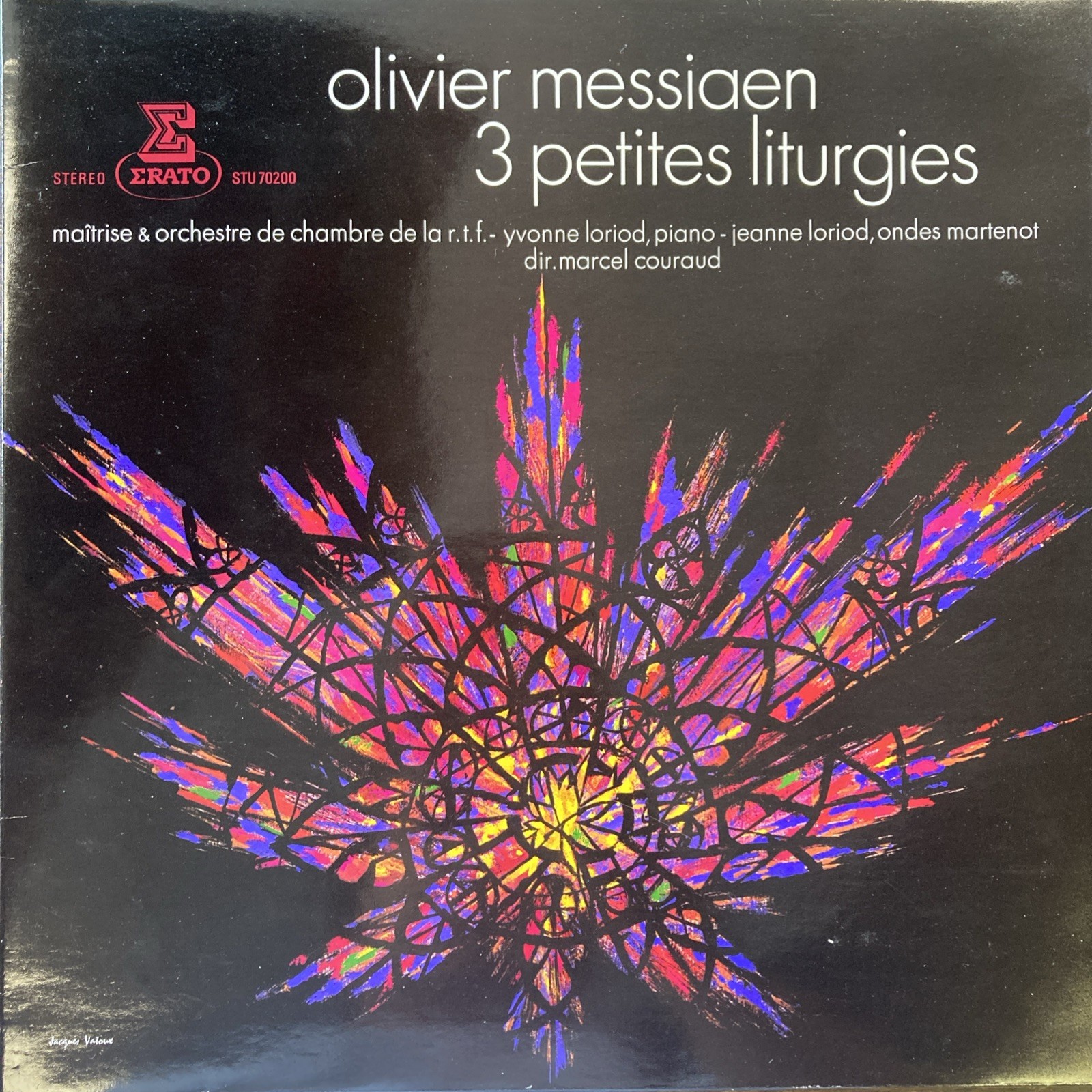 Olivier Messiaen 3 Petites Liturgies Yvonne Loriod Couraud Erato STU70200 LP