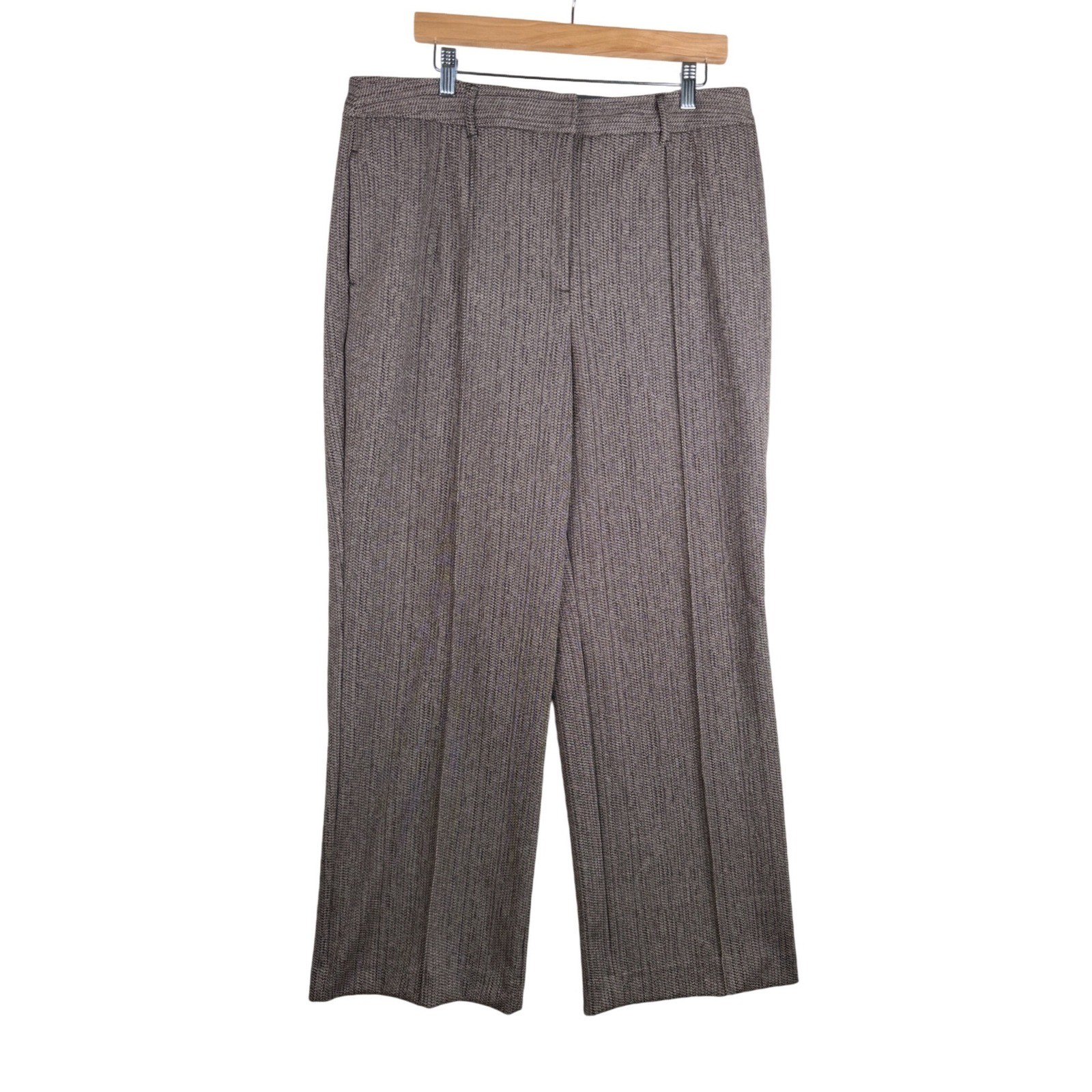 New Worthington Pattern Trouser Pants size 22W Brown