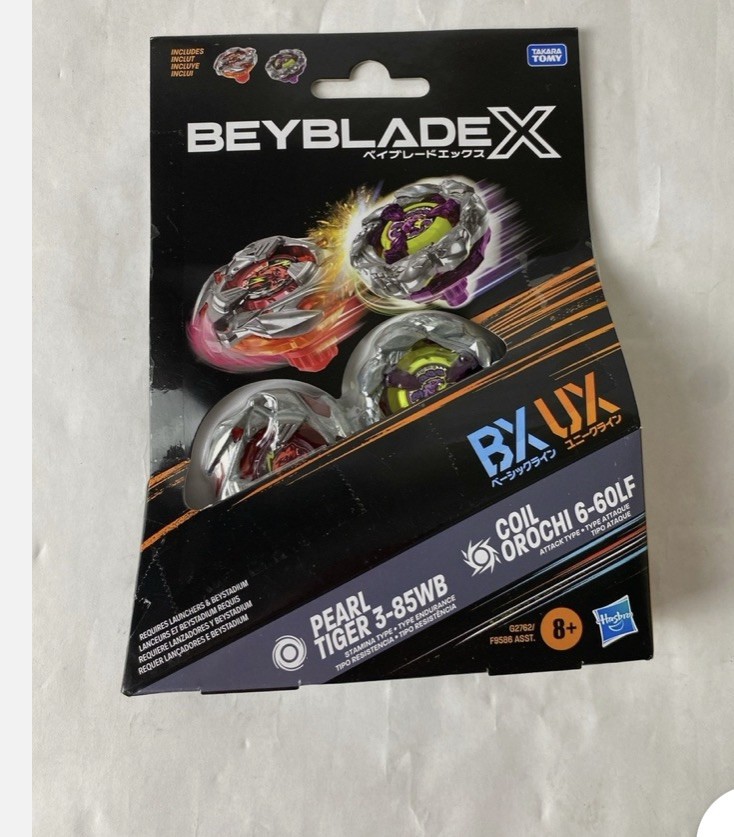 Beyblade X Coil Orochi 6-60 LF Pearl Tiger 3-85 WB Hasbro Dual pack  