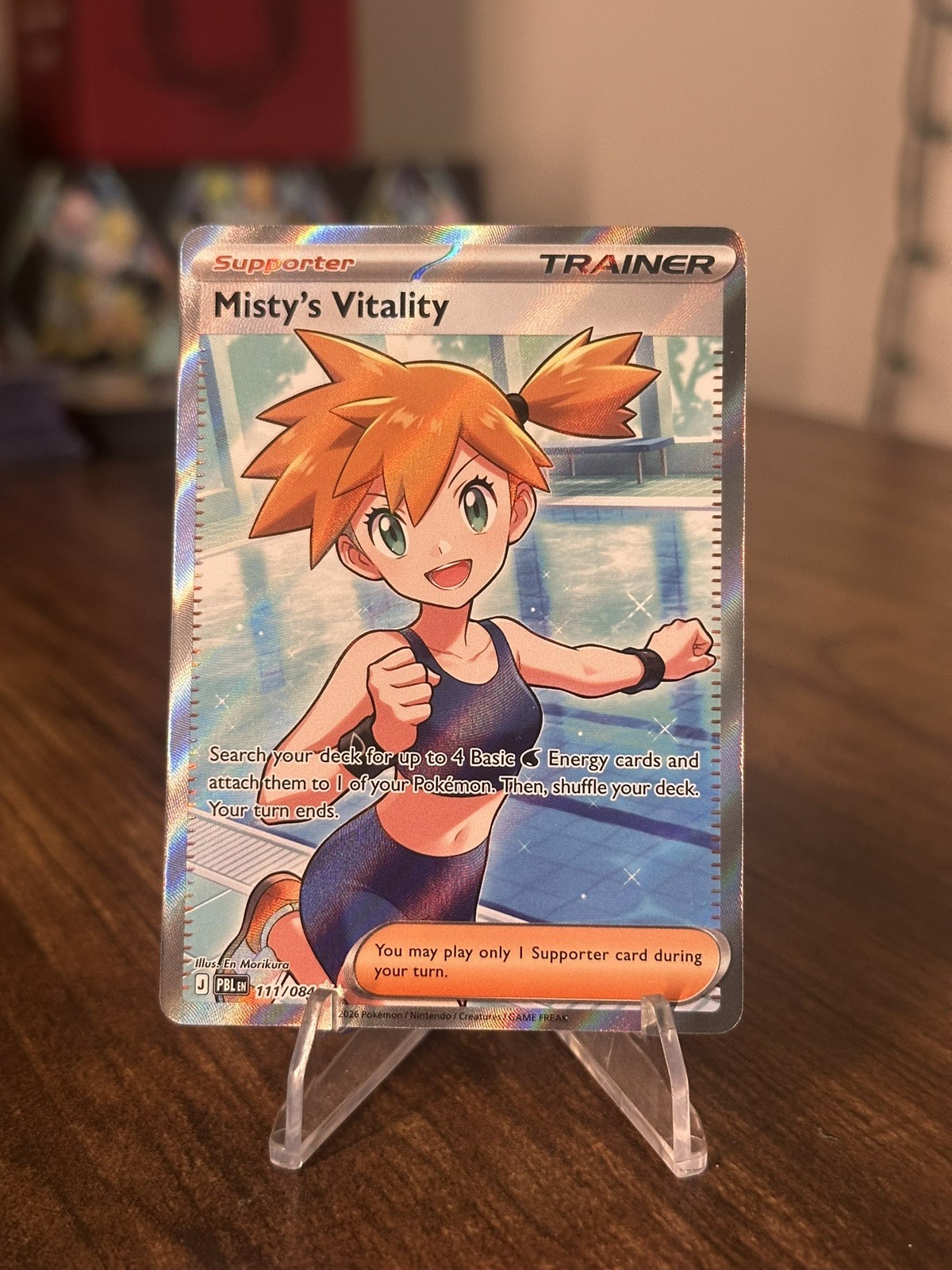 Pokemon Misty\'s Vitality 2026 ME05: Pitch Black 111/084 Near Mint