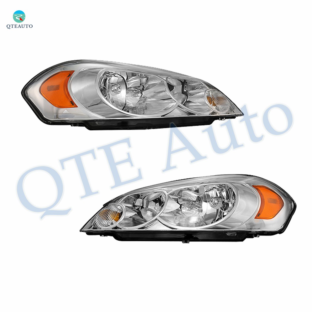 Headlights Assembly for 2006-2013 Chevrolet Impala 6 Cyl With bulb Halogen