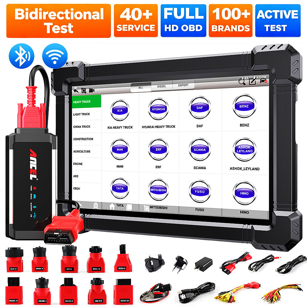24V 12V Heavy Duty Truck Diagnostic Tool Diesel Scanner OBD2 Full System Coding