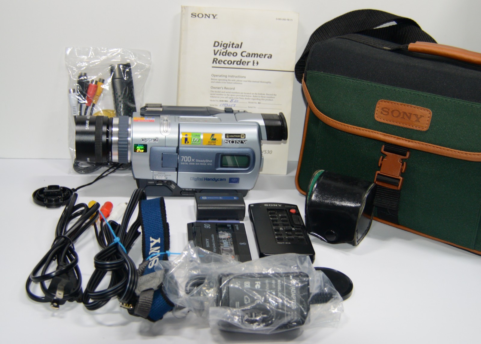 REFURBISHED Sony DCR-TRV530 Digital8 Hi8 8mm Transfer Kit to PC/Laptop/DVD/VCR