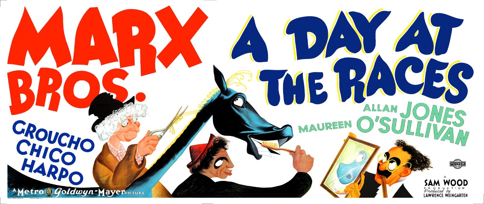 A DAY AT THE RACES (1937) HUGE restored 27\