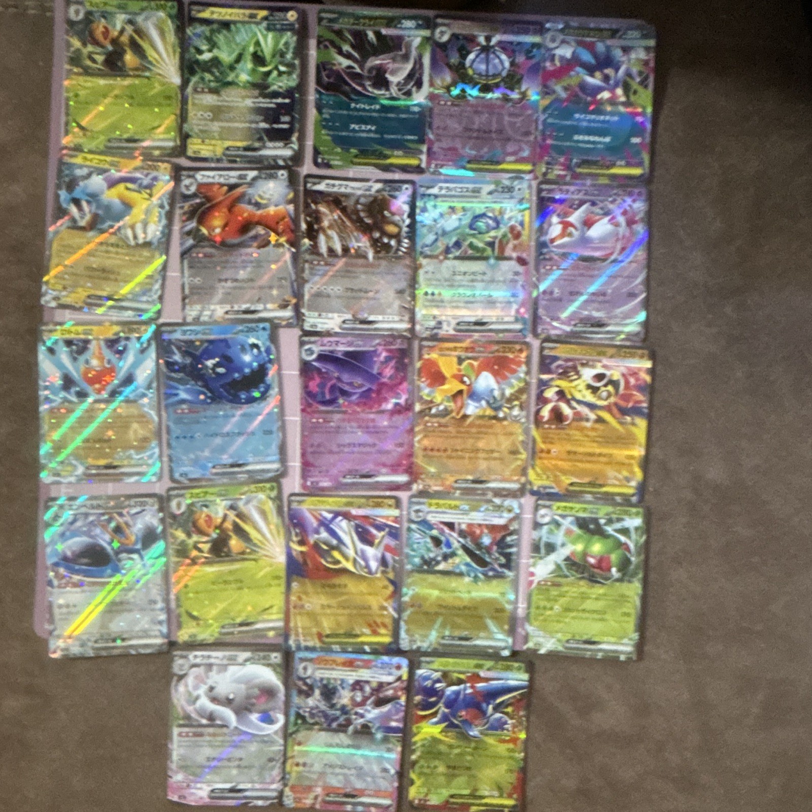 Pokemon Japanese ex holos. No duplicates all near mint condition.