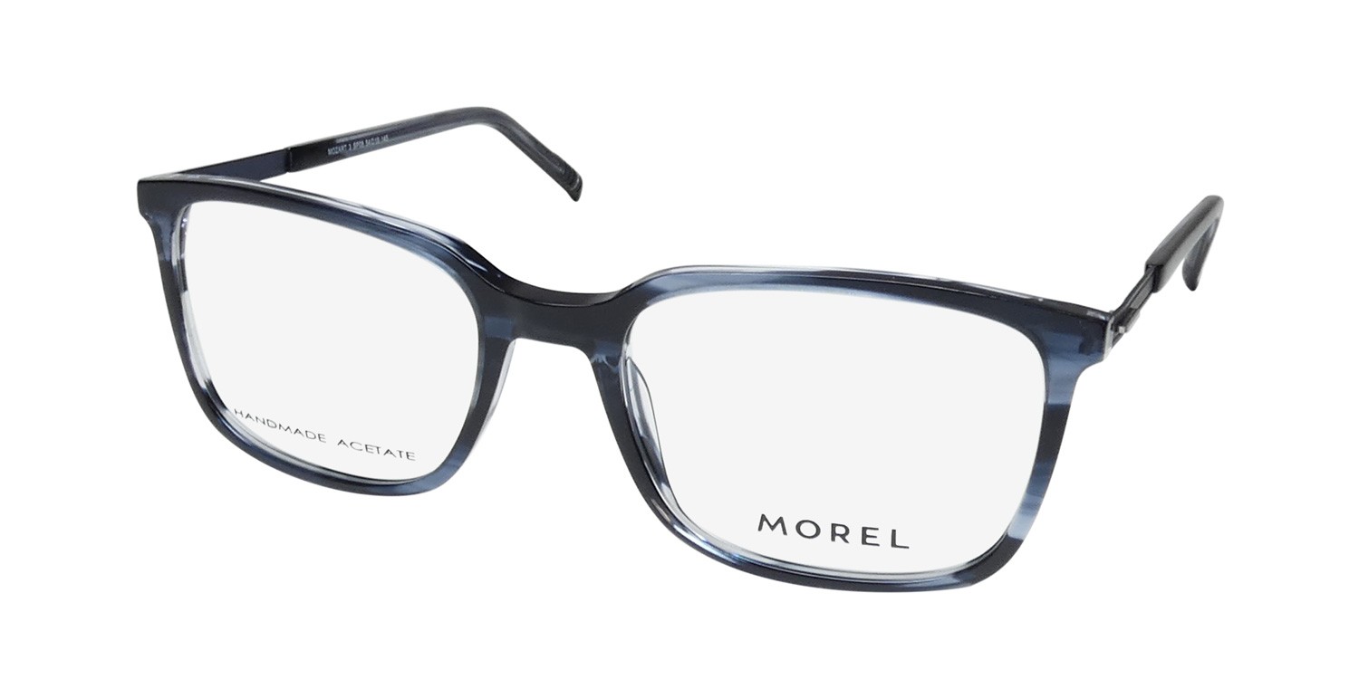 NEW MOREL MOZART 3 EYEWEAR PLASTIC SP08 54-19-145 FULL-RIM FRANCE BLUE MENS
