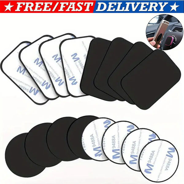 Metal Plates Adhesive Sticker Replace For Magnetic Car Mount Phone Holder