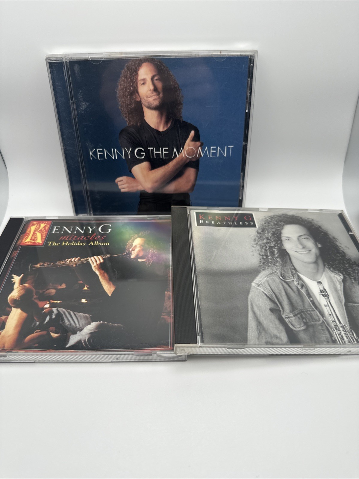 Kenny G Three CD Lot | The Moment; Breathless; Miracles Holiday Album
