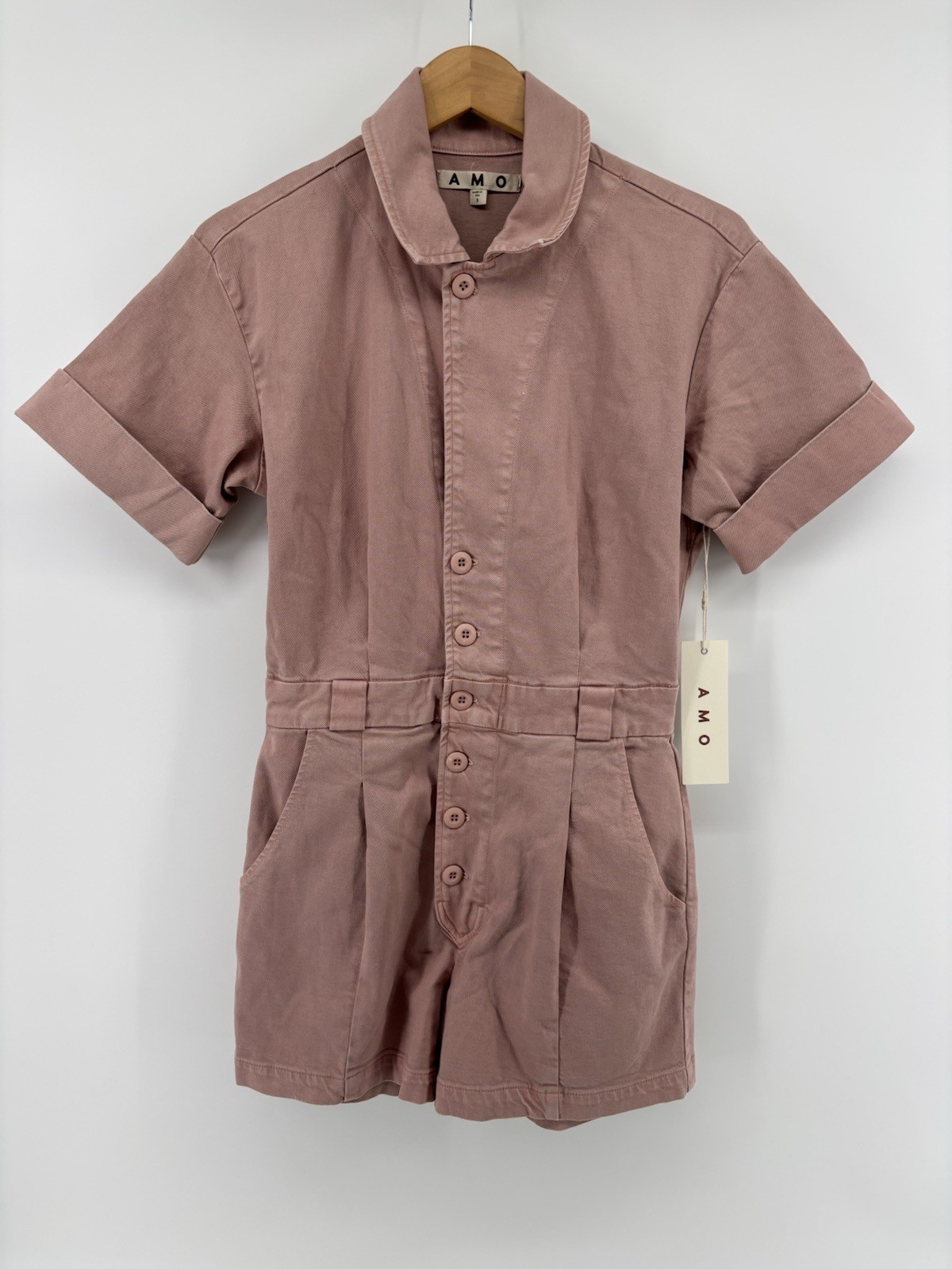 NWT AMO Rosalind Short Jumpsuit Sz S Romper USA Rare MSRP $398 NWT AMO Rosalind Short Jumpsuit Sz S Romper USA Rare MSRP $398