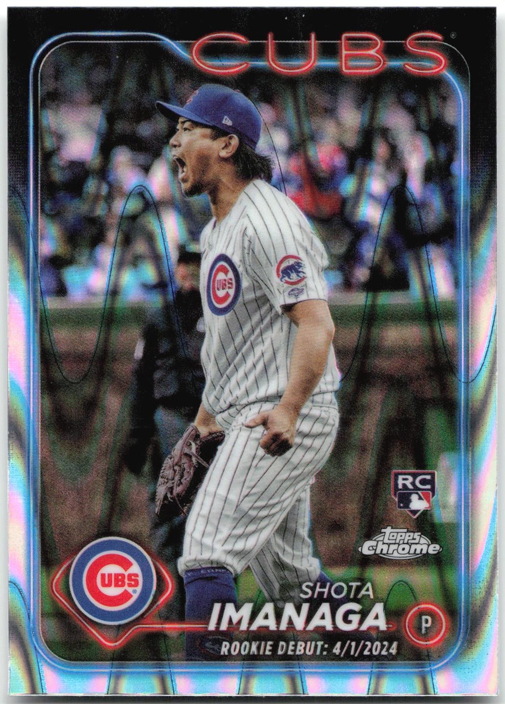 Shota Imanaga 2024 Topps Chrome Update RayWave Refractors #USC95 Chicago Cubs