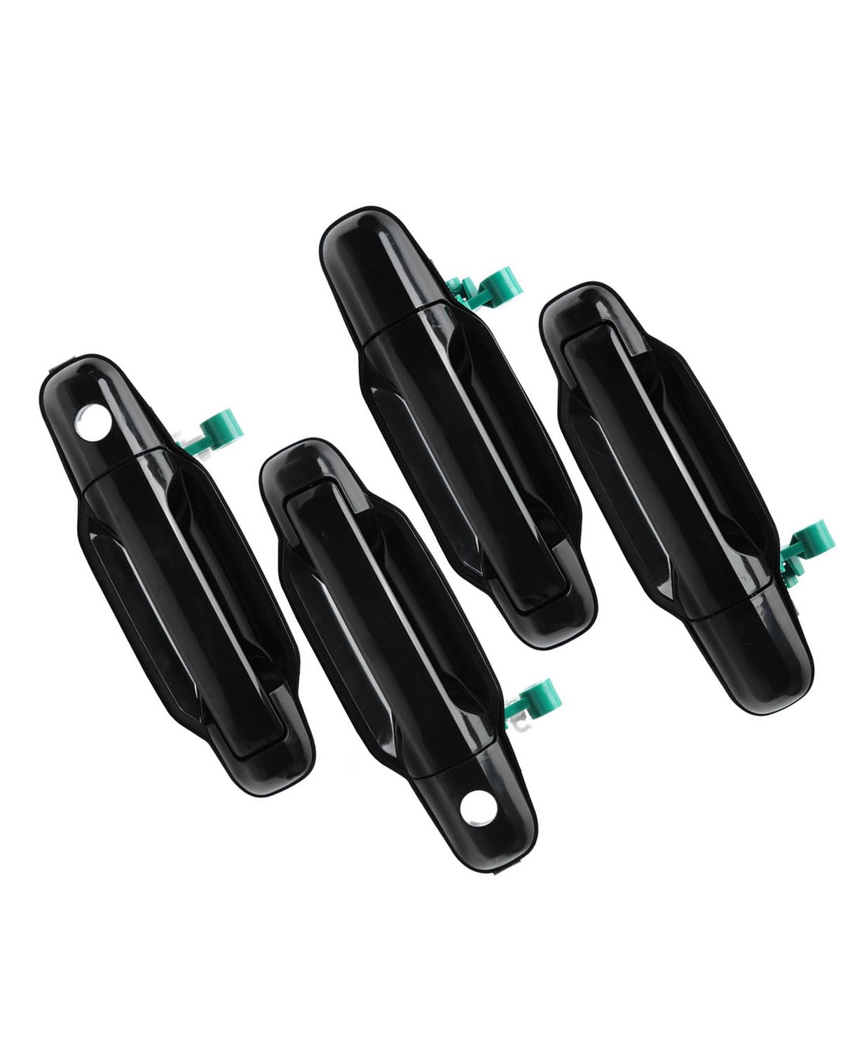 4Pcs Exterior Door Handle w/ Keyhole Kit Front & Rear Side For 03-09 Kia Sorento