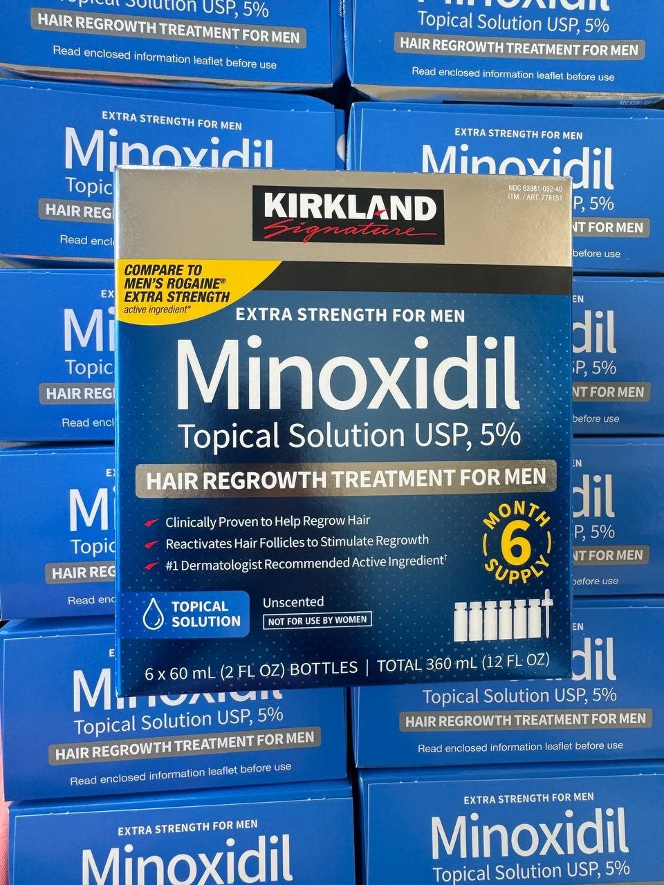 Kirkland Signature Minoxidil 5% Hair Regrowth Treatment for Men 6 Months   04/28