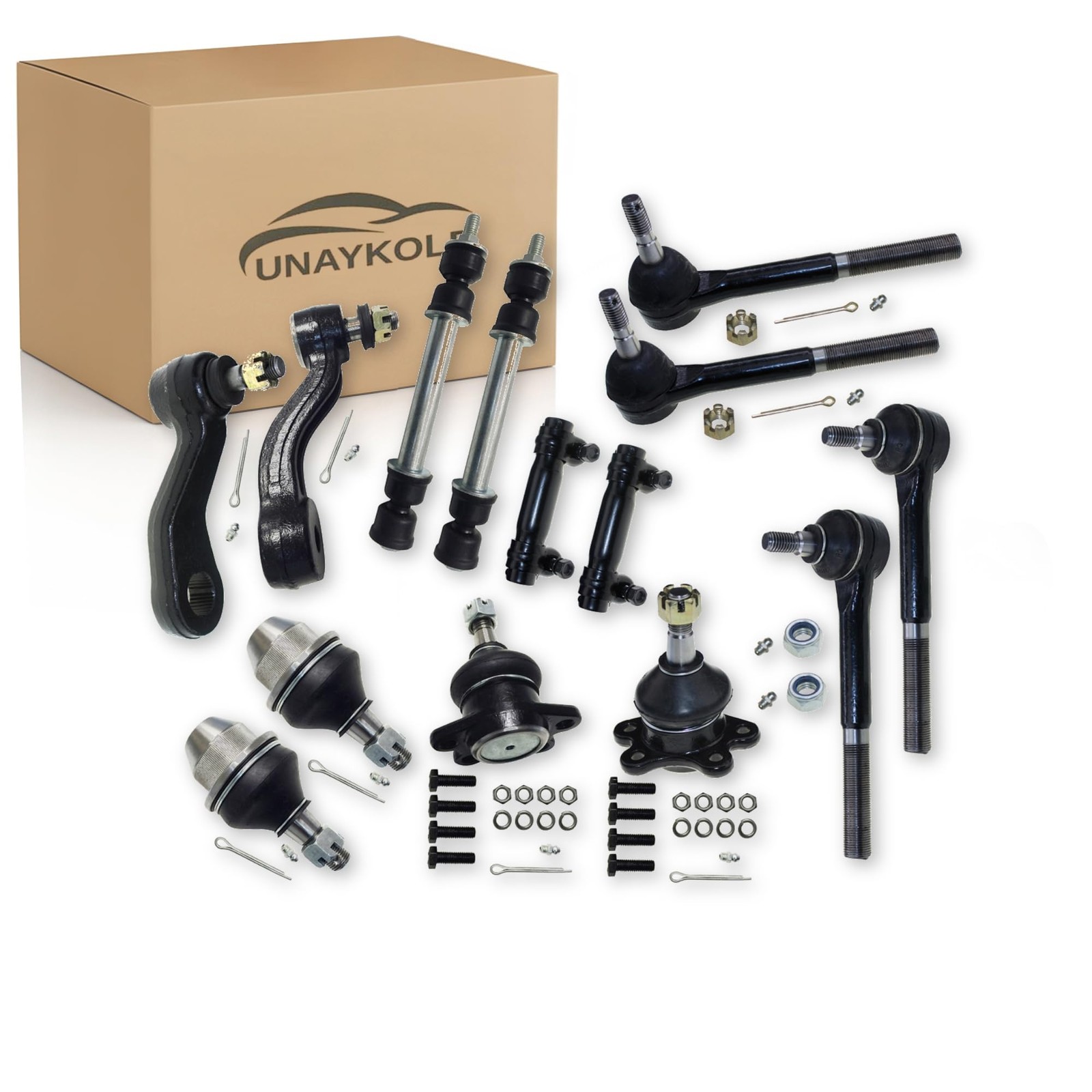 14-Piece Front Suspension Steering Kit For Cadillac Chevy GMC K1500 K2500