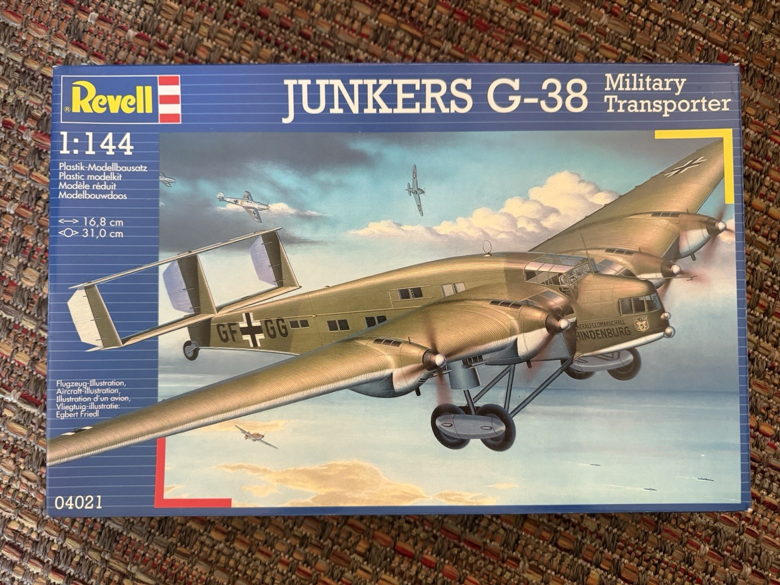 Revell AG 04021 1/144 Junkers G-38 Military Transporter OPEN BOX NEW Revell AG 04021 1/144 Junkers G-38 Military Transporter OPEN BOX NEW