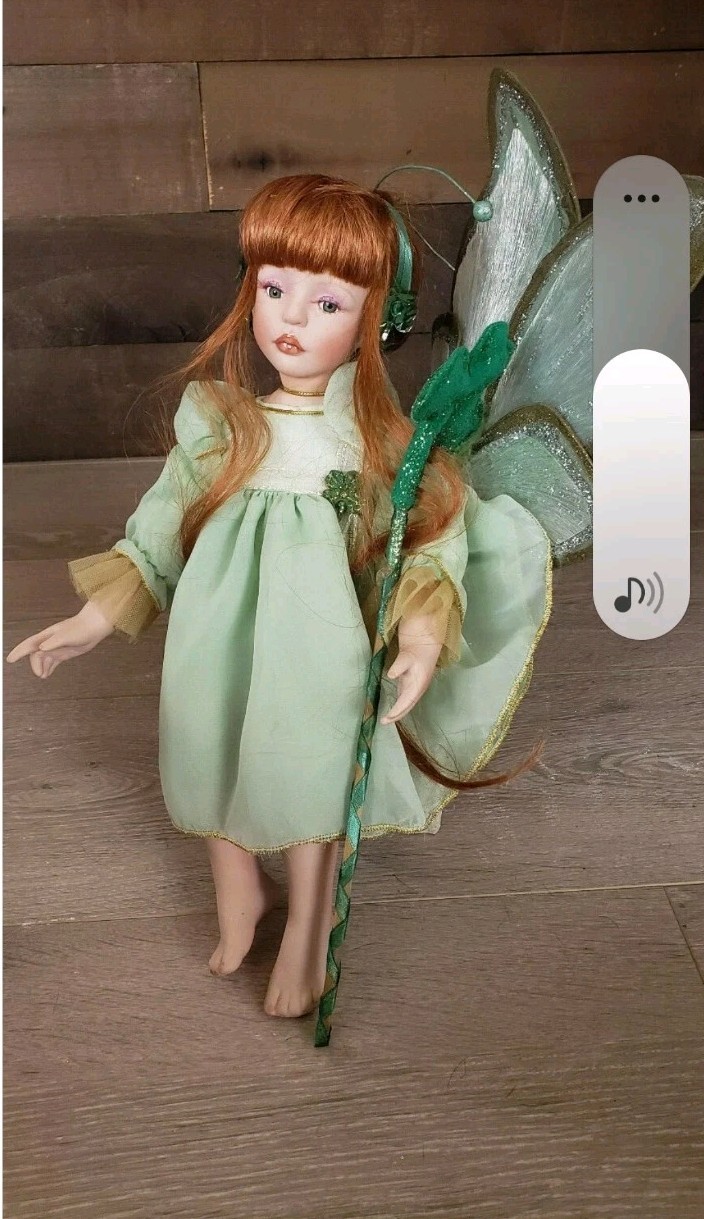 Rare Paradise Galleries Treasury Collection Fairy Doll. St. Patricks 14inch Rare Paradise Galleries Treasury Collection Fairy Doll. St. Patricks 14inch
