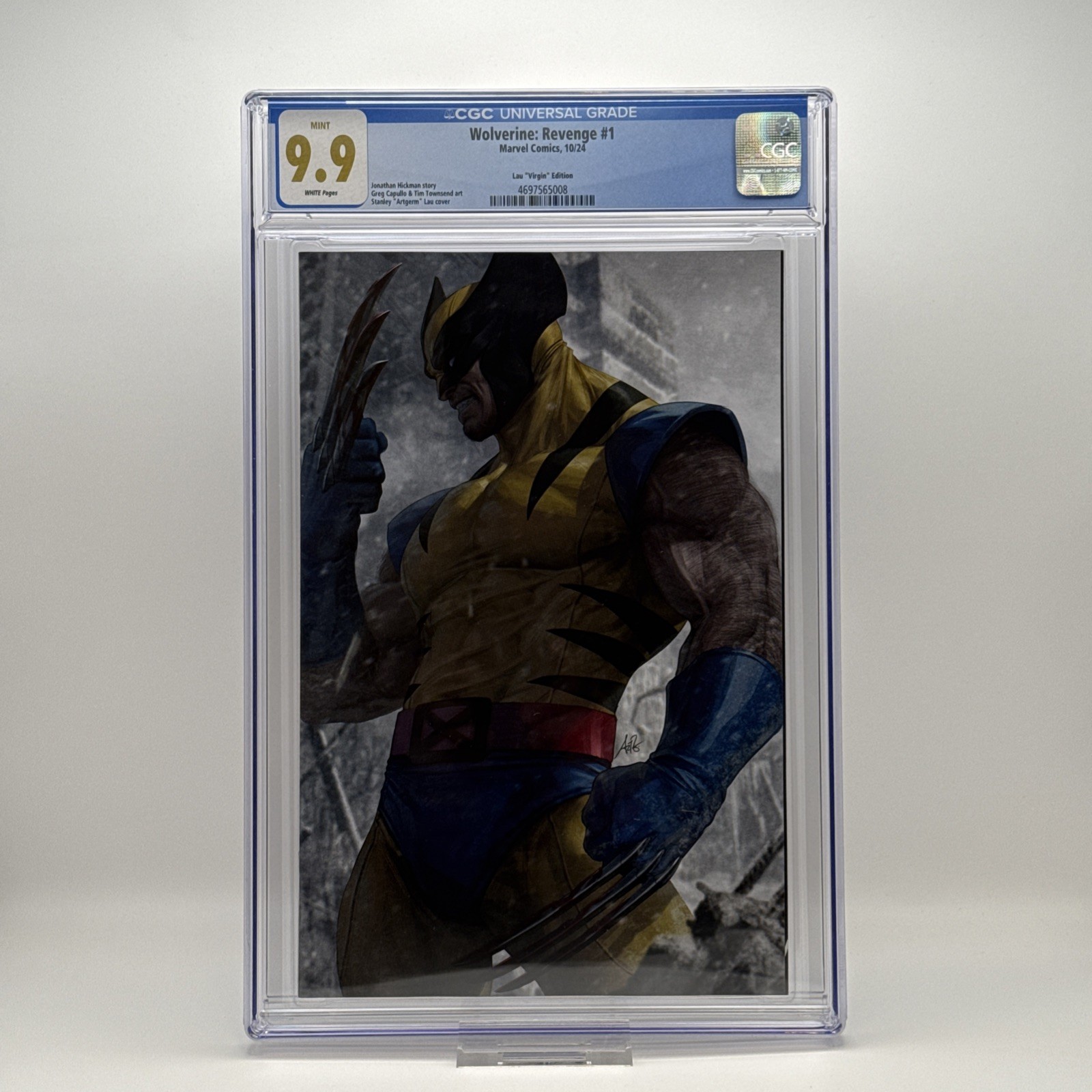 Wolverine Revenge #1 CGC 9.9 Mint Artgerm Lau Virgin 1:100 Ratio Marvel 2024