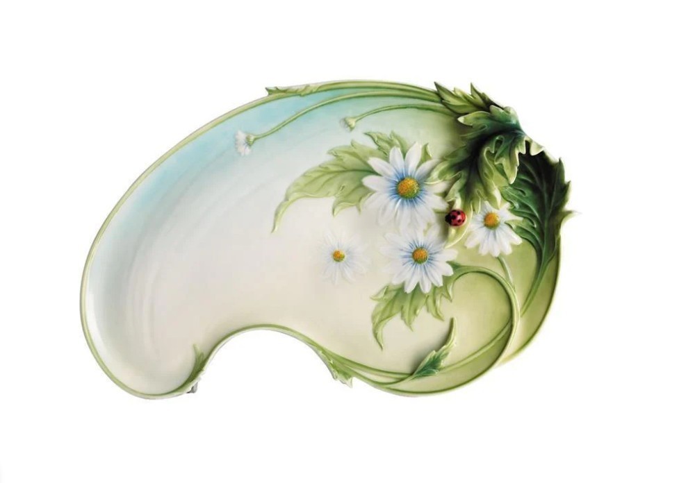 Franz Porcelain Ladybug Platter Plate Tray FZ00402 Franz Porcelain Ladybug Platter Plate Tray FZ00402