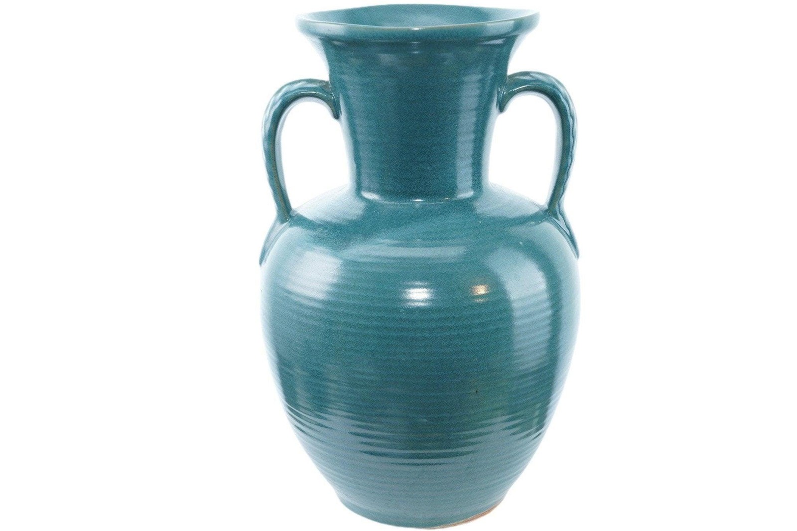 1940\'s/50\'s Frankoma Ada Clay Large Turquoise Blue vase