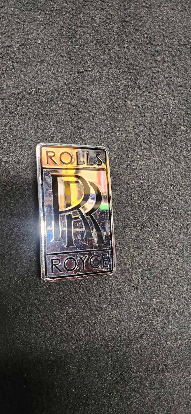 Rolls Royce Vintage Car Front Radiator Grille Trunk Boot Emblem Badge Black Rolls Royce Vintage Car Front Radiator Grille Trunk Boot Emblem Badge Black
