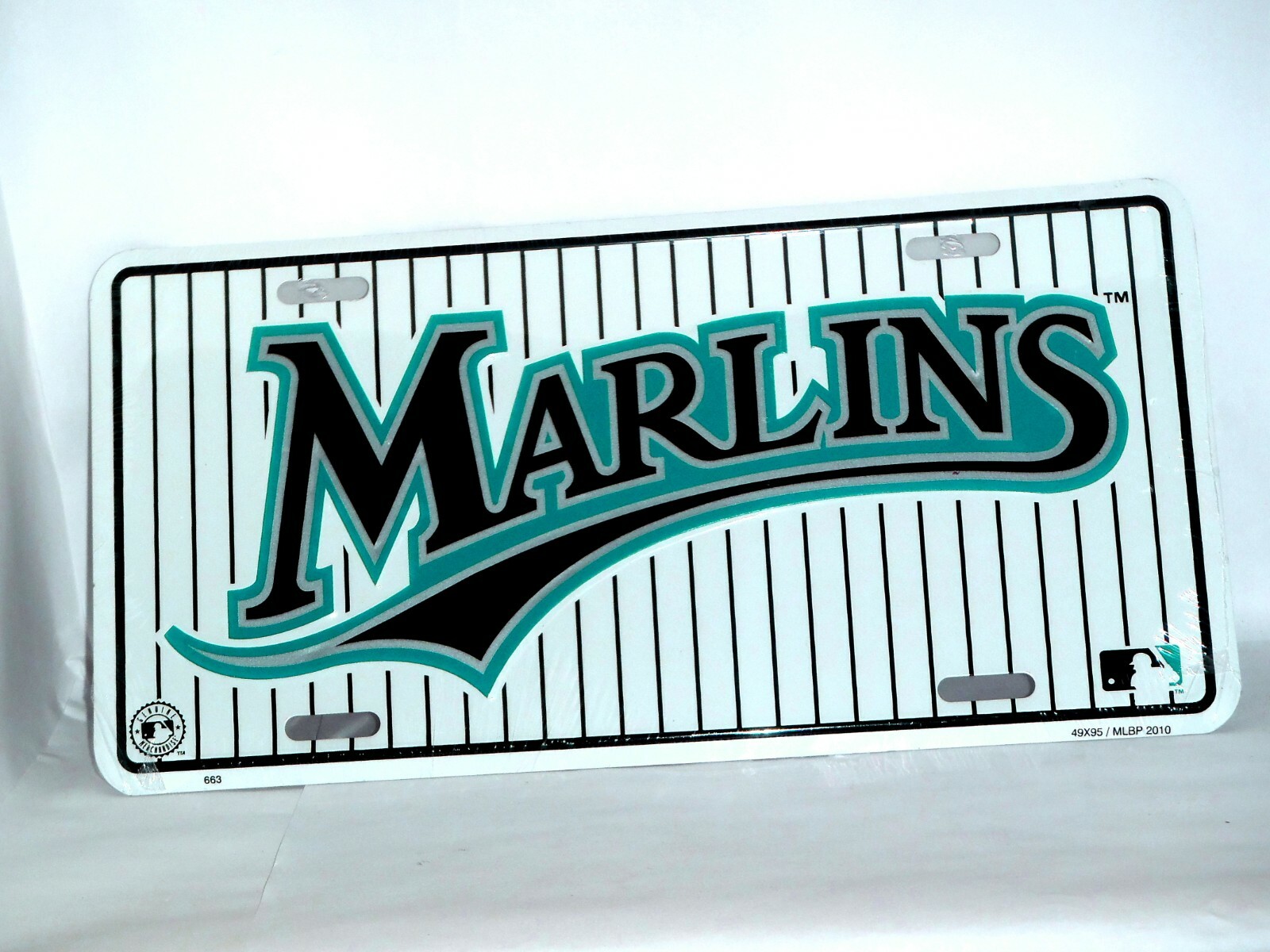 MLB FLORIDA MARLINS Aluminum License Plate 6\