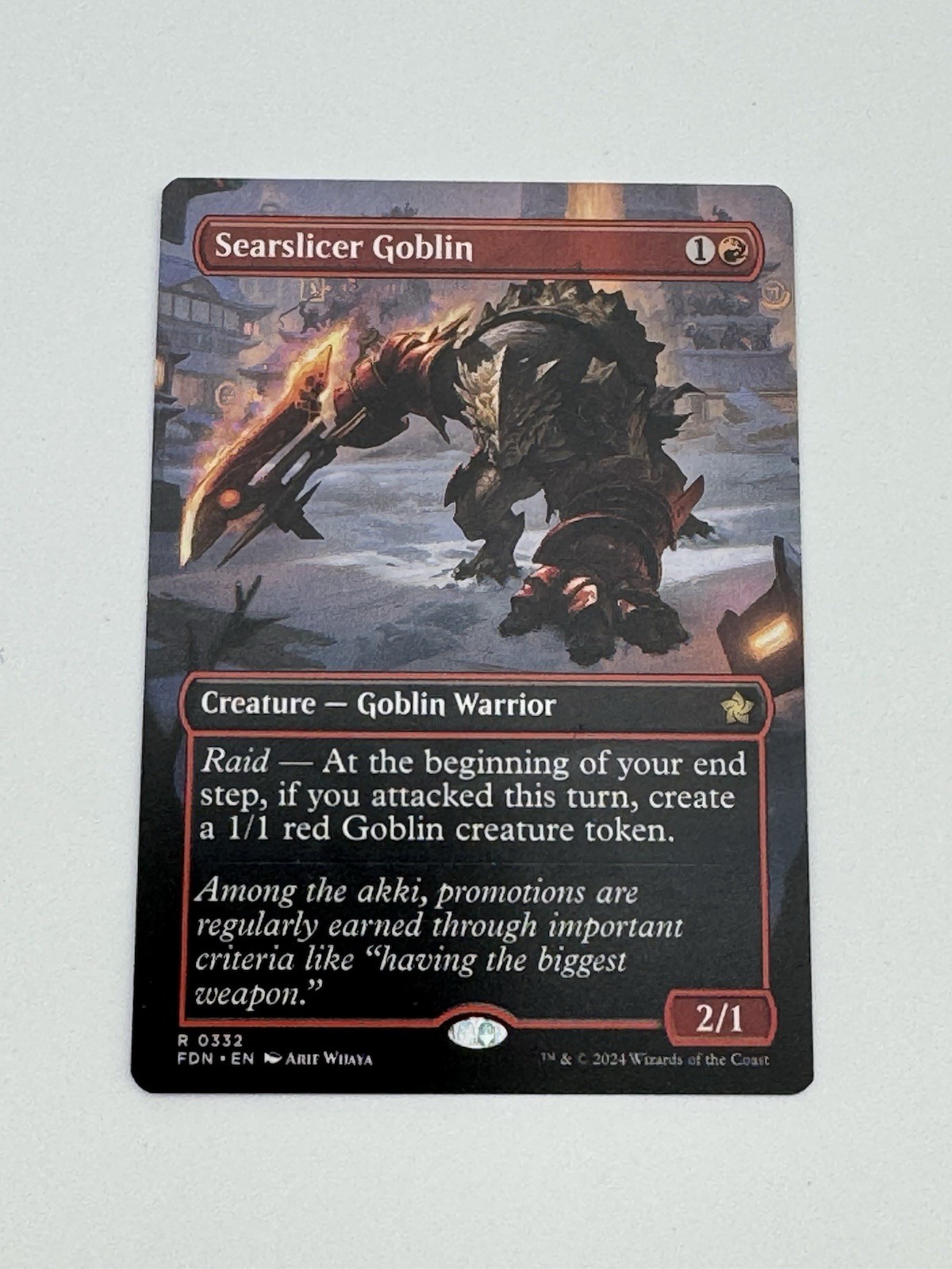 Searslicer Goblin (Borderless) 0332 Foundations FDN Magic The Gathering MTG NM