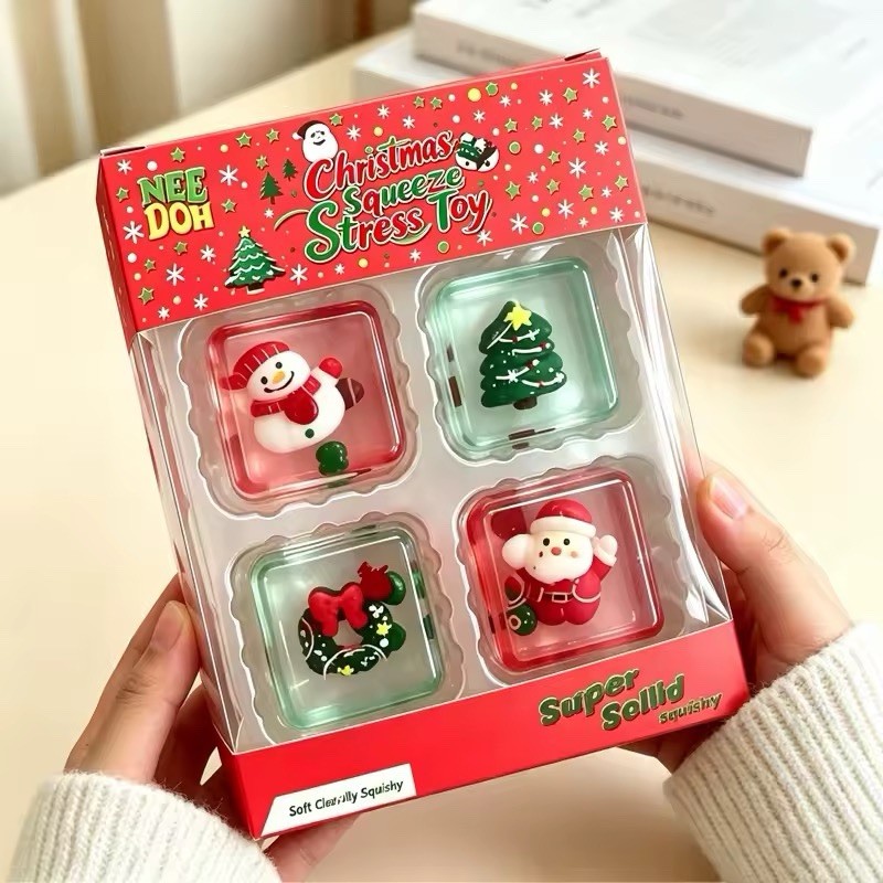Nee-Doh-Christmas ice Cube , Spooky Squish Schyling Nice Ice Baby Halloween Nee-Doh-Christmas ice Cube , Spooky Squish Schyling Nice Ice Baby Halloween