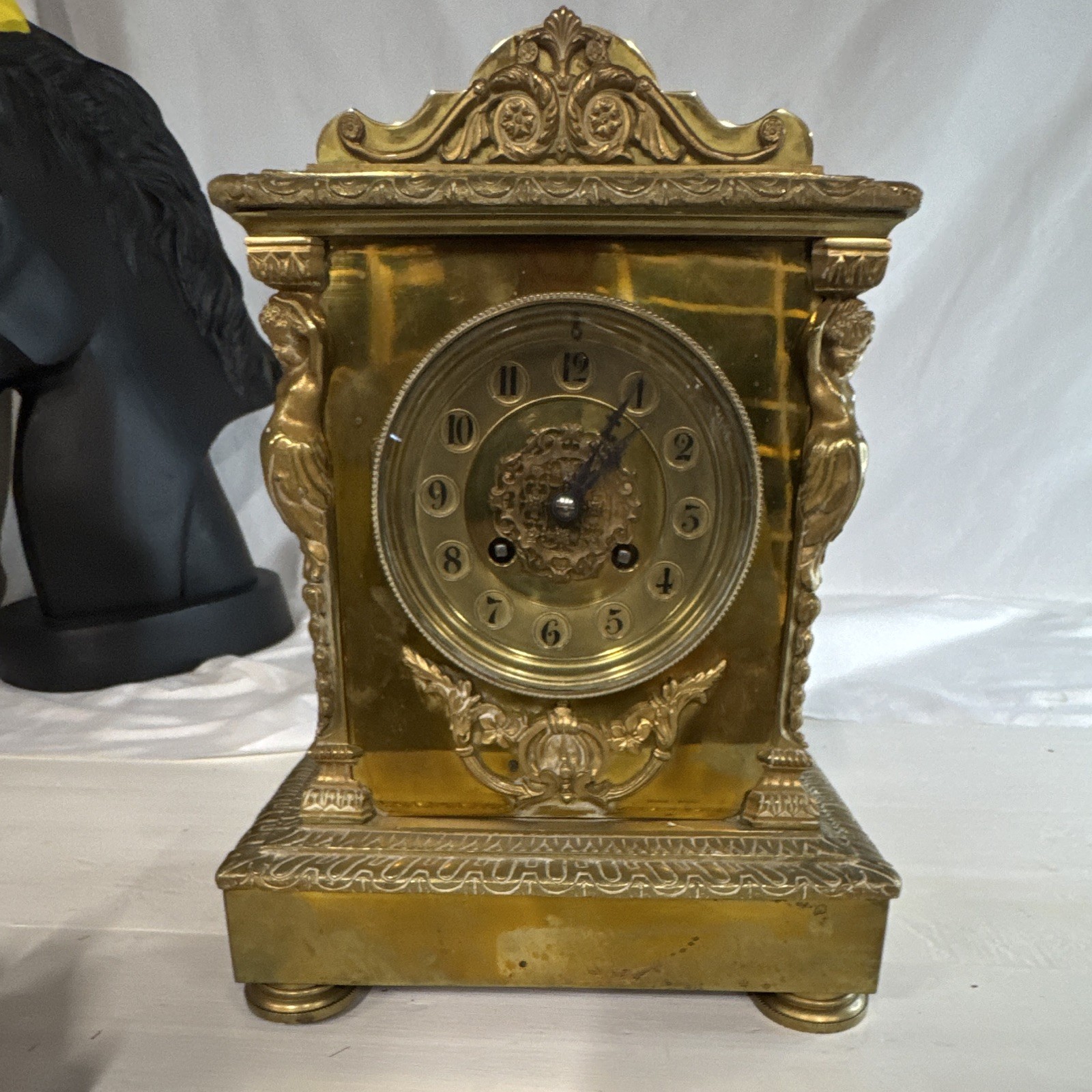RARE Antique French Ormolu Bronze Mantel Clock – 19th century