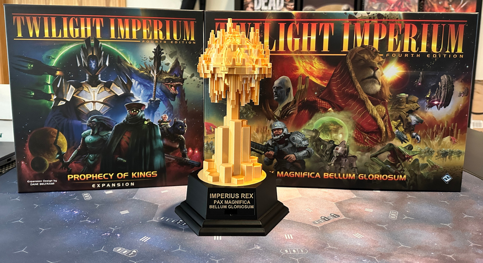 ✅⭐Twilight Imperium 4th Edition TK & Thunder\'s Edge Trophy Can be Personalized⭐