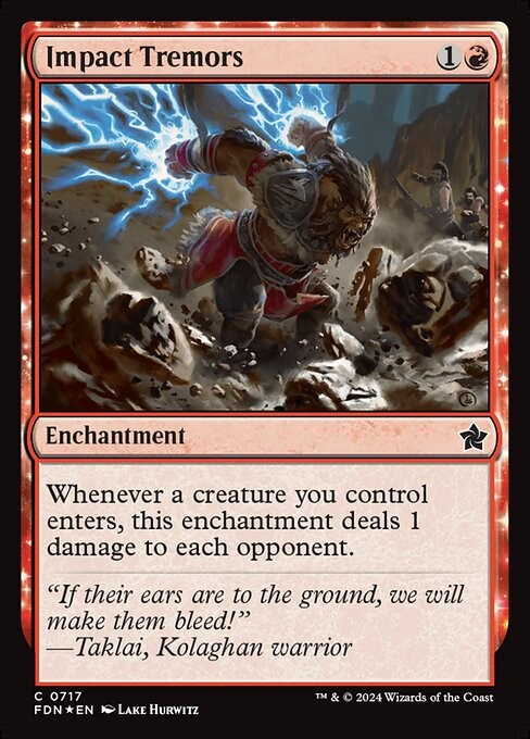 Impact Tremors 717 C Foil FDN MTG NM