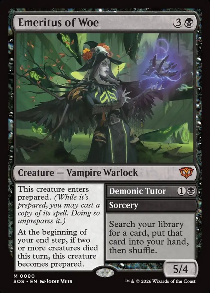 MTG Magic the Gathering Emeritus of Woe (80/444) Secrets of Strixhaven LP