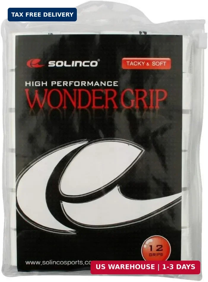 Solinco Wonder Grip Tennis Overgrip 12 Pack - Soft and Tacky