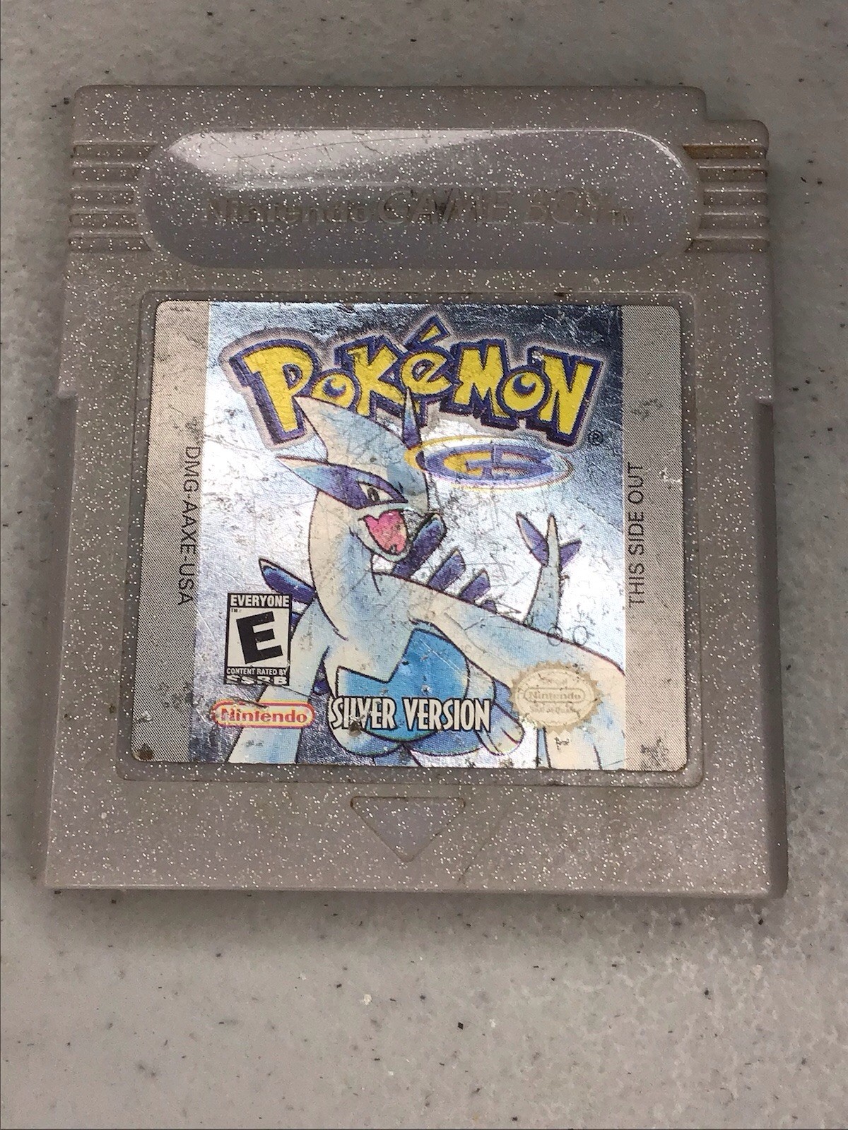 Authentic Pokemon Silver Version - Game Boy - New Save Battery - Scuffed Label Authentic Pokemon Silver Version - Game Boy - New Save Battery - Scuffed Label