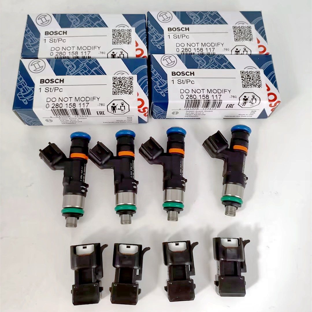 4PCS Bosch EV14 52lb 550cc fuel injectors 2000-05 VW Golf MK4 1.8T turbo 20V