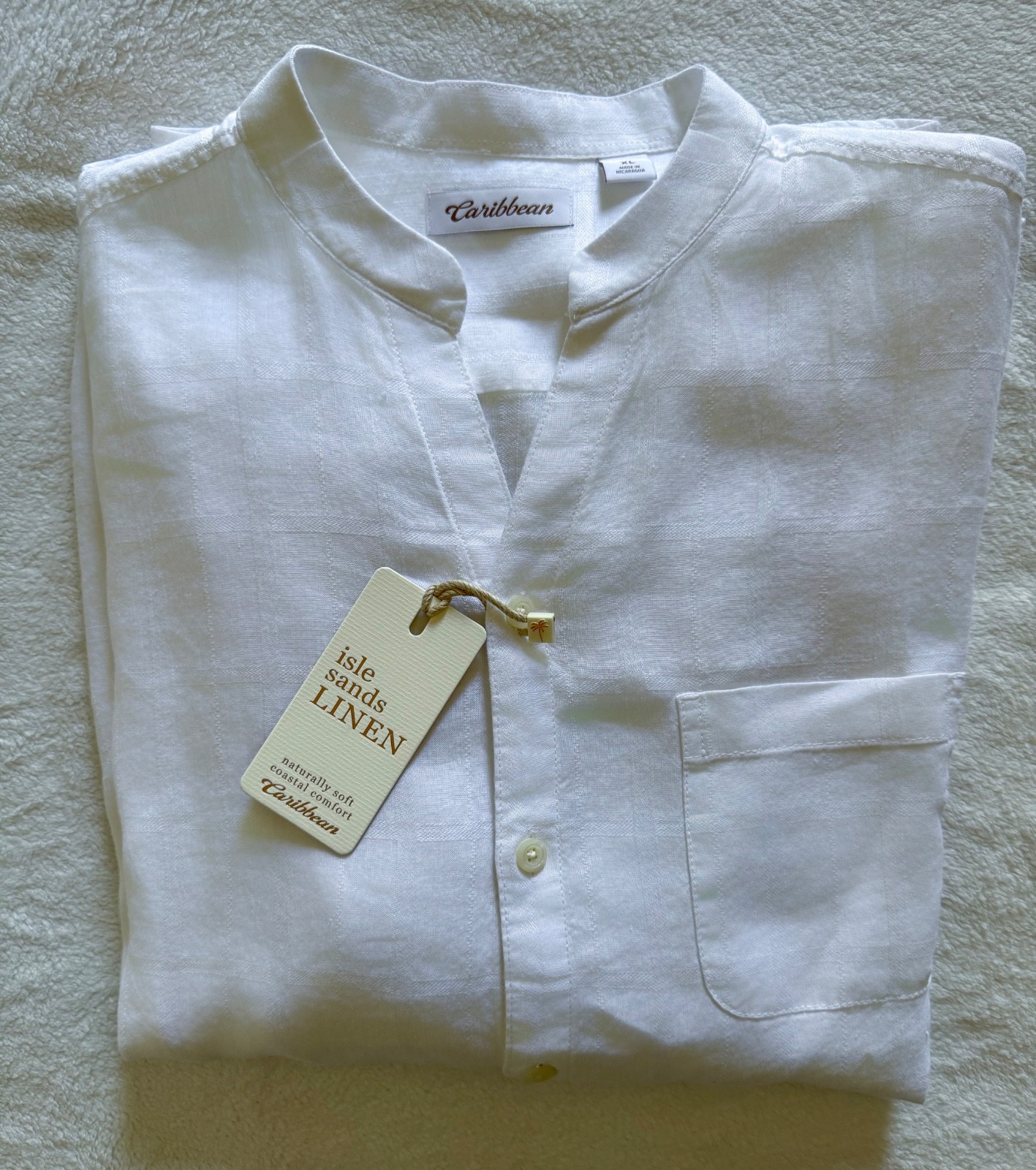 NWT XL Caribbean Isle Sands Linen LONG SLEEVE shirt NWT XL Caribbean Isle Sands Linen LONG SLEEVE shirt