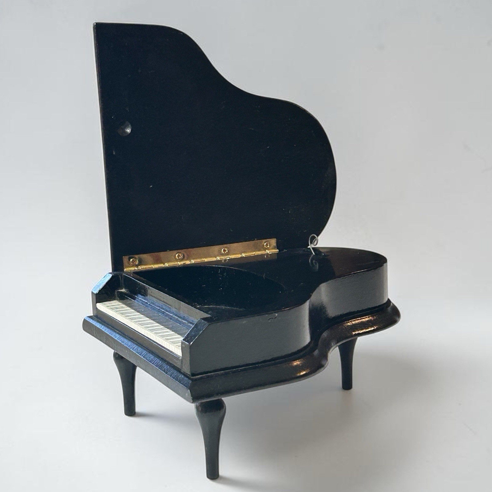 Vintage Enesco Baby Grand Piano Music Box 1982; Works