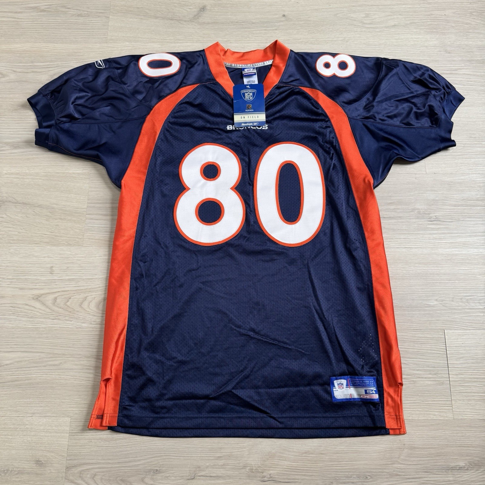 Rod Smith Reebok Denver Broncos Authentic On-Field EQT Home Navy Blue Jersey 54 Rod Smith Reebok Denver Broncos Authentic On-Field EQT Home Navy Blue Jersey 54