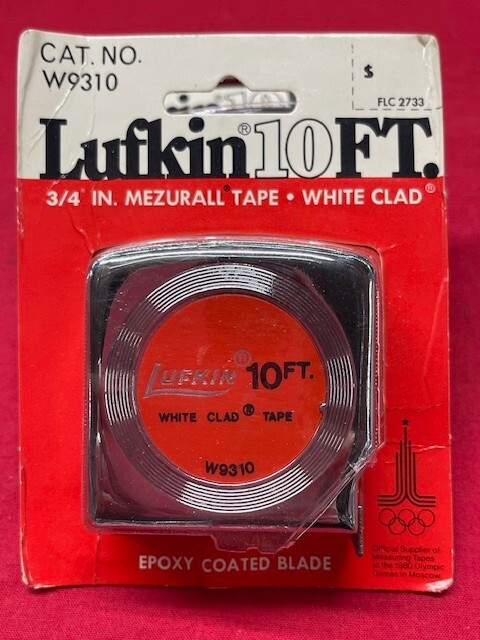 LUFKIN W9310 MEZURALL WHITE CLAD TAPE RULE, 10' x 3/4 LUFKIN W9310 MEZURALL WHITE CLAD TAPE RULE, 10' x 3/4