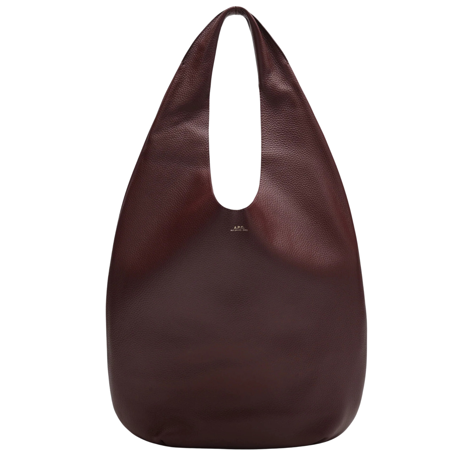 A.P.C. Le Neige Wine Cowhide Leather Shoulder Bag New & Authentic