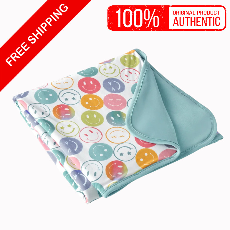 [DEAL] Little Sleepies Positive Vibes Large Cloud Blanket Bamboo