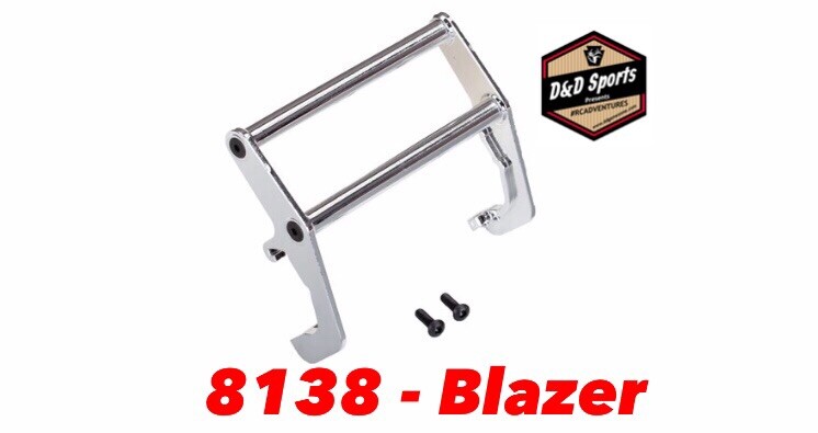 Traxxas 8138 TRX-4 Chevrolet Blazer Bumper Push Bar (Chrome)