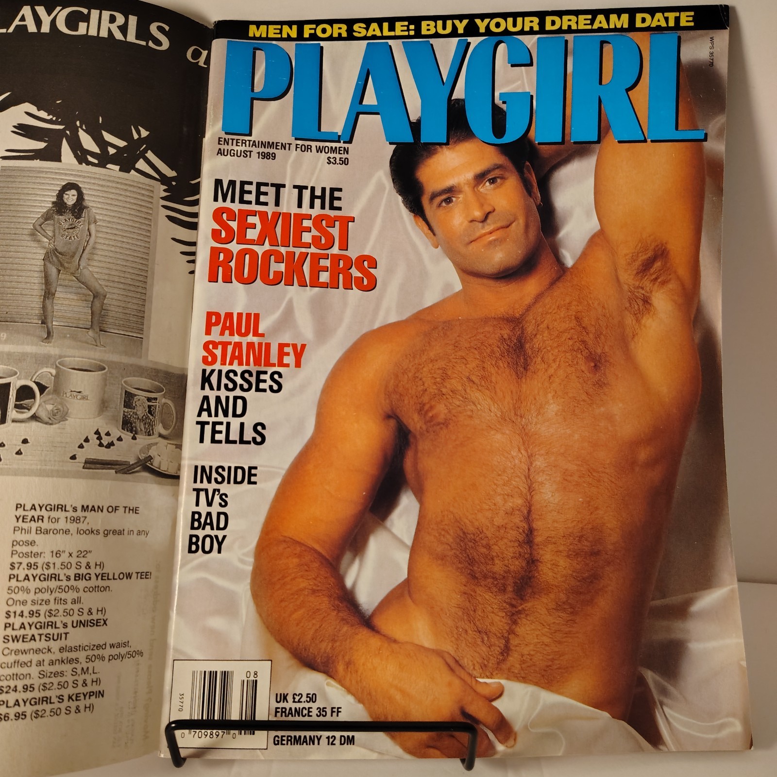 Playgirl August 1989 Pristine Condition Paul Stanley, Meet The Sexiest Rockers *