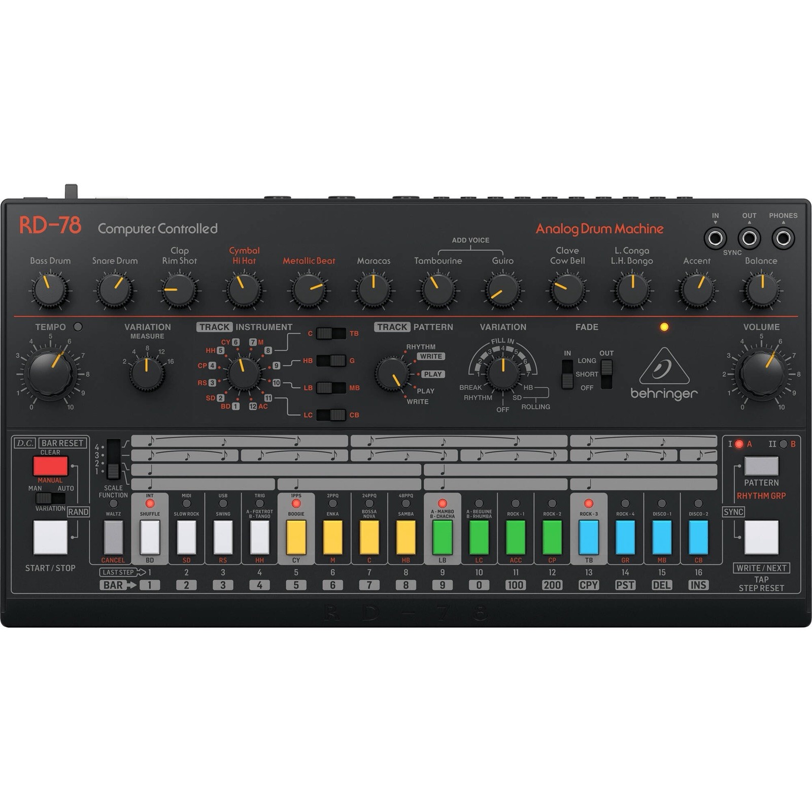 Behringer RD-78 Classic Analog Drum Machine