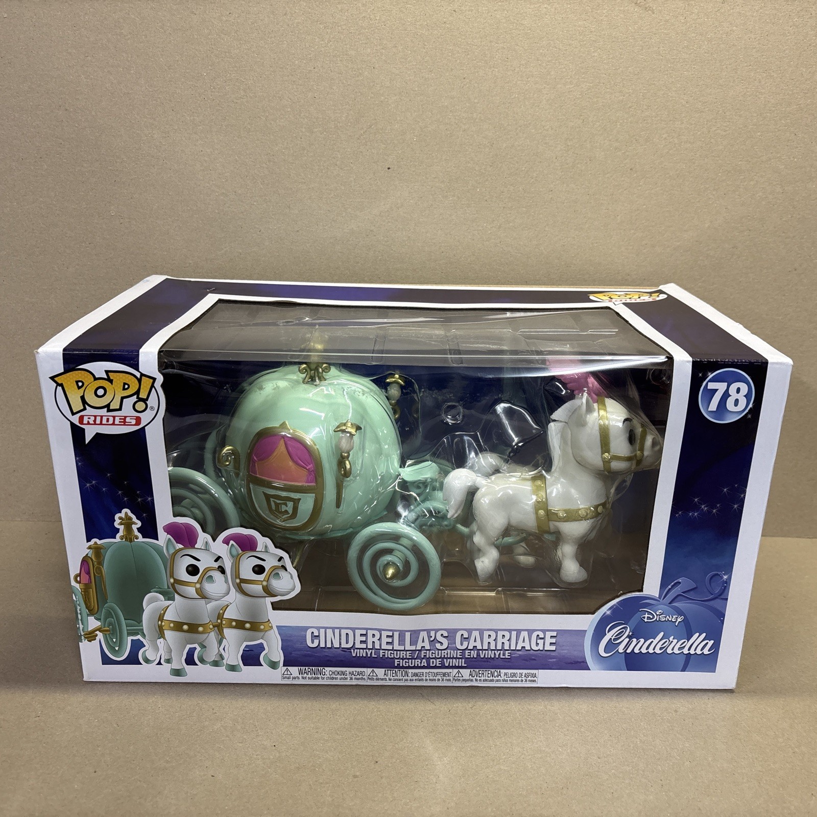 Funko Pop Rides: Disney - Cinderella\'s Carriage #78 NEW BOX DAMAGE Funko Pop Rides: Disney - Cinderella\'s Carriage #78 NEW BOX DAMAGE