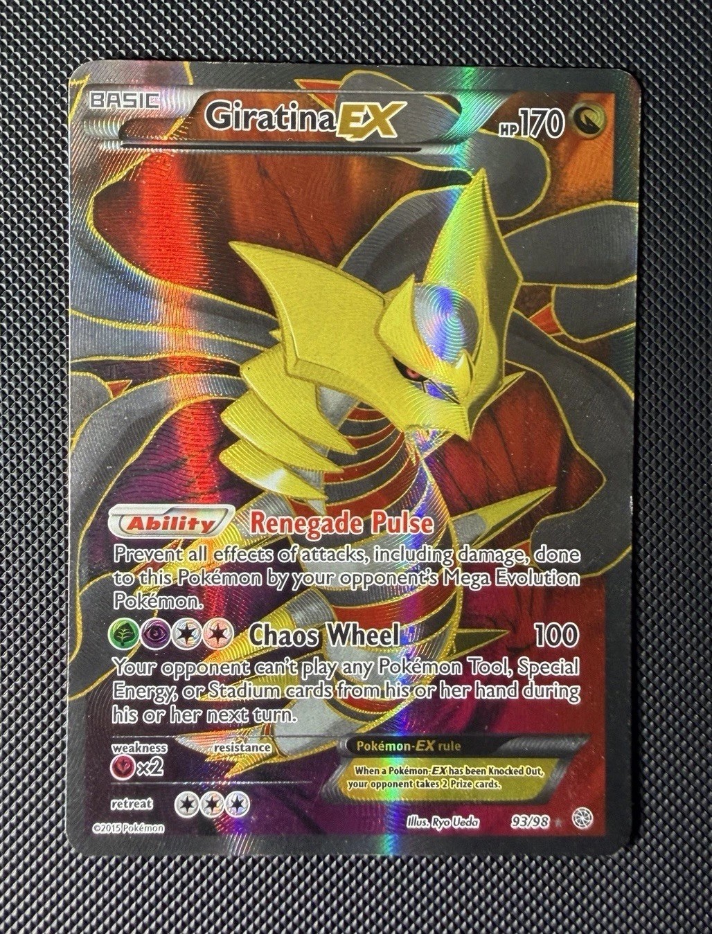 Pokemon Giratina EX 93/98 XY Ancient Origins 2015 Ultra Rare Full Art Holo MP