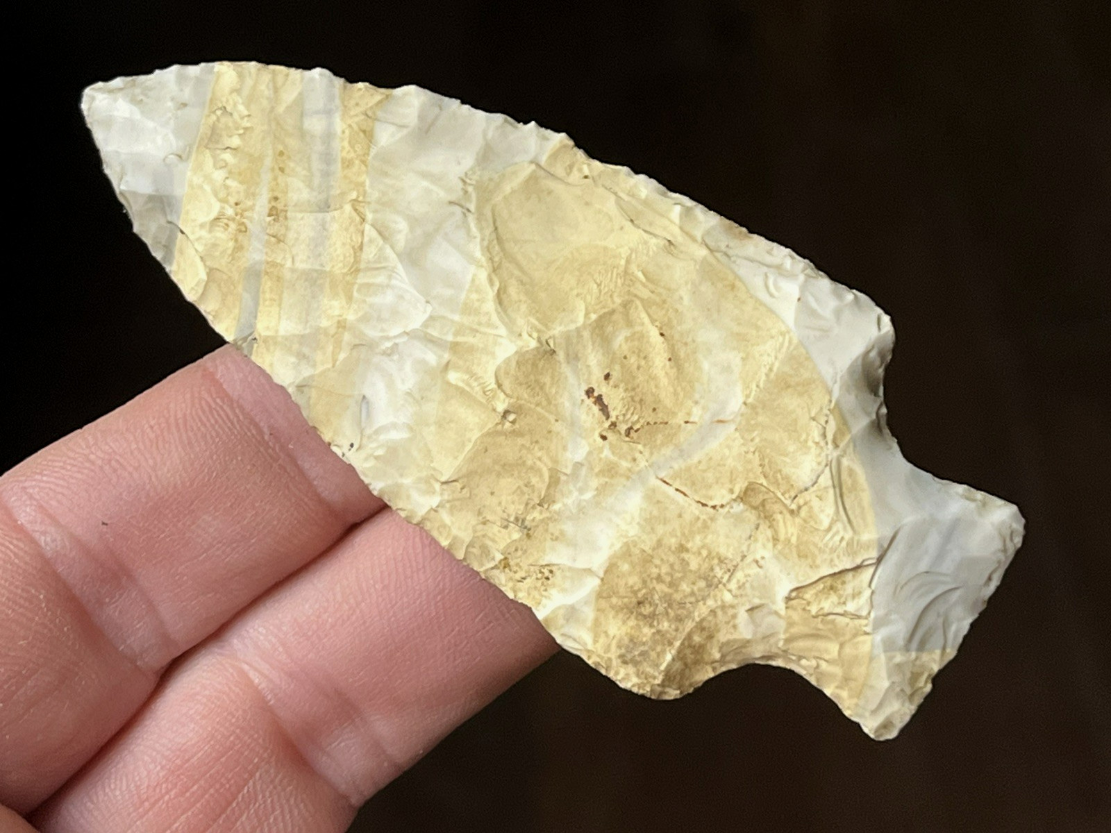 EXCEPTIONAL MISSOURI BOTTLENECK POINT AUTHENTIC ARROWHEAD INDIAN ARTIFACT B37
