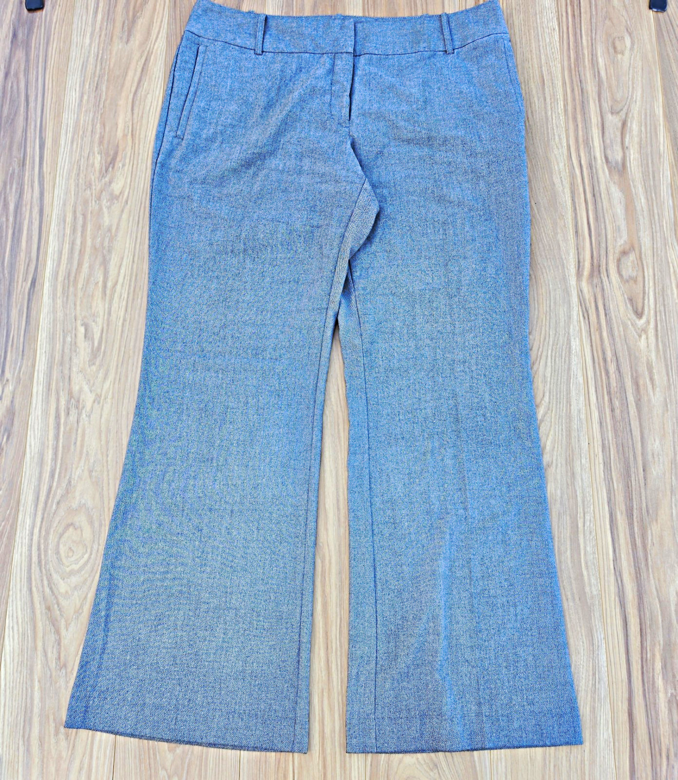 Worthington Gray Herringbone Modern Fit Bootcut Dress Pants 32\