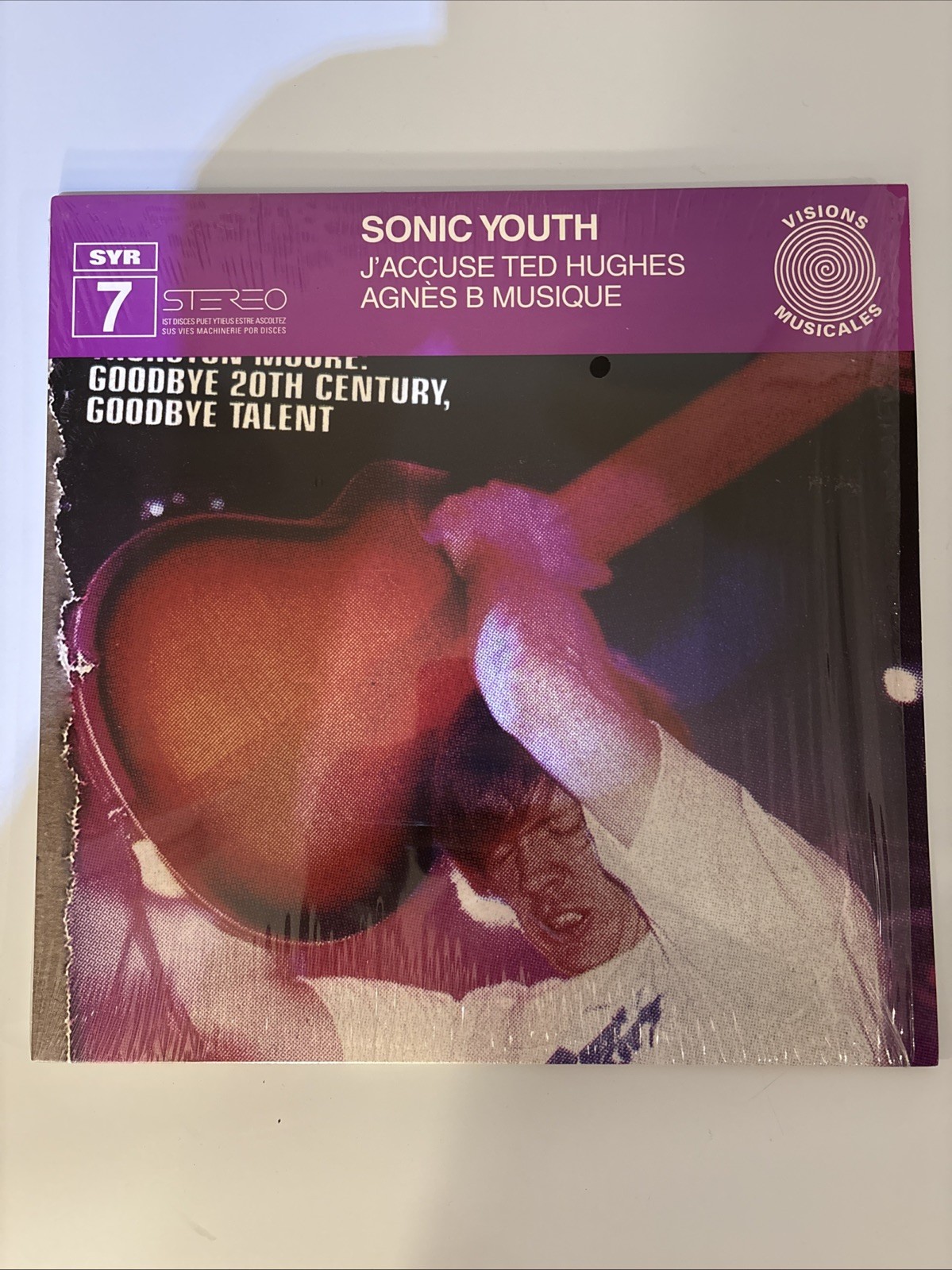 Sonic Youth J’Accuse Ted Hughes Vinyl LP, SYR 7, NM/EX Sonic Youth J’Accuse Ted Hughes Vinyl LP, SYR 7, NM/EX