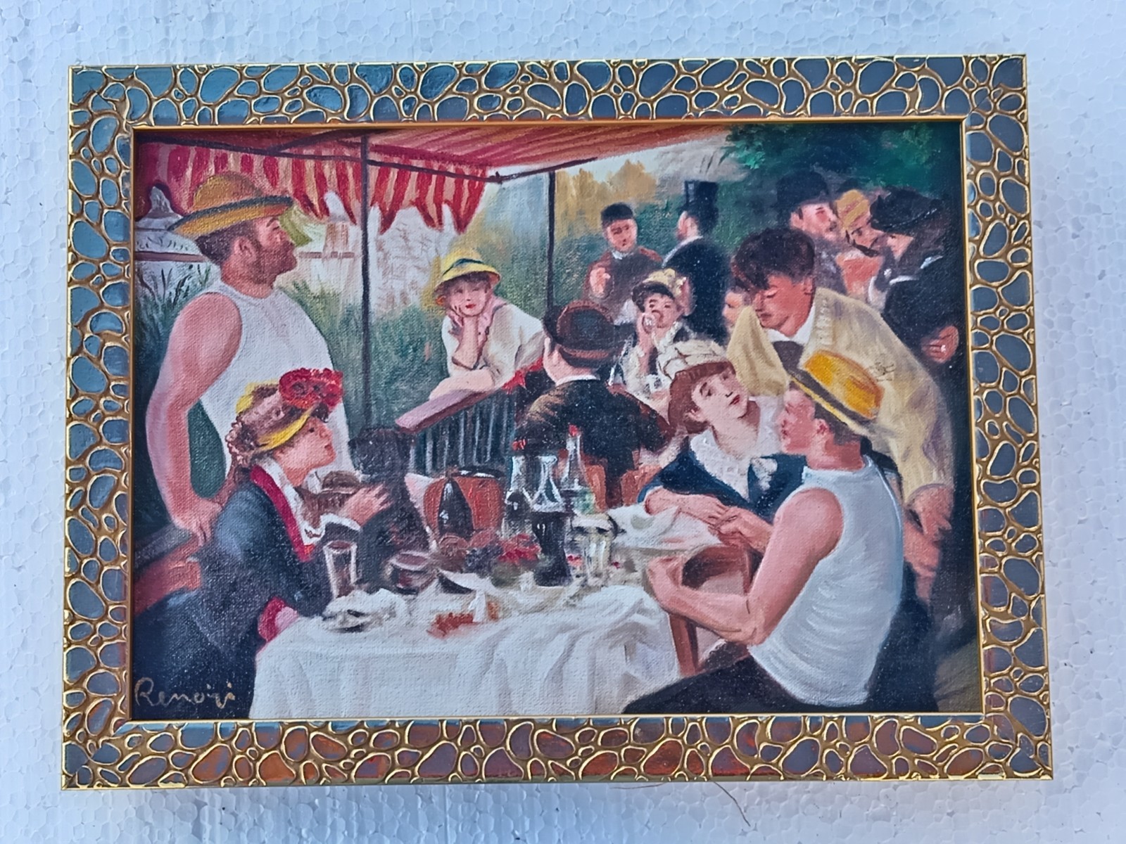 Pierre Auguste Renoir , Painting Oil On Canvas , signed stamped vintage.