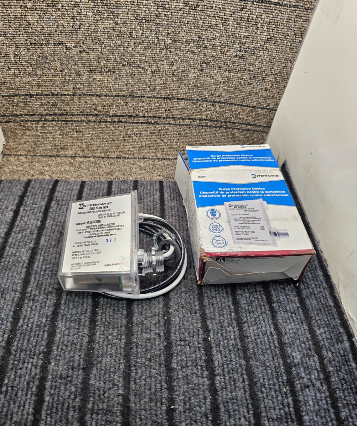 Intermatic AG3000 HVAC Surge Protective Device (SPD) 120/240V AC, 50/60 Hz